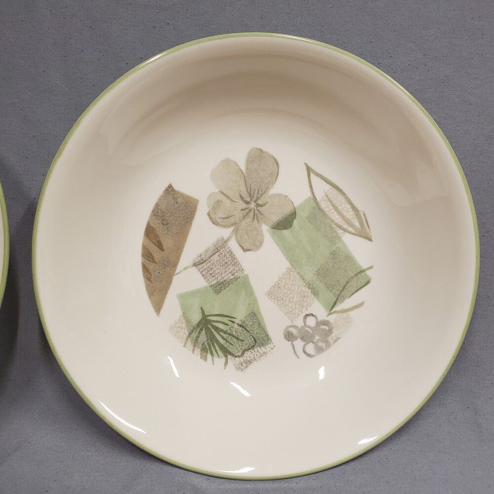 SET OF 4 - CORNING CORELLE - TEXTURED LEAVES - 8.5" SOUP PASTA BOWLS - EUC - Picture 5 of 12